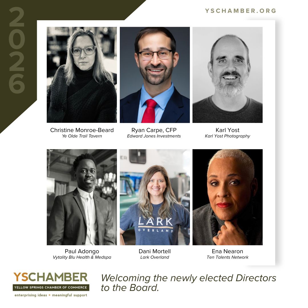 Yellow Springs Chamber of Commerce Welcomes New Leadership for 2026