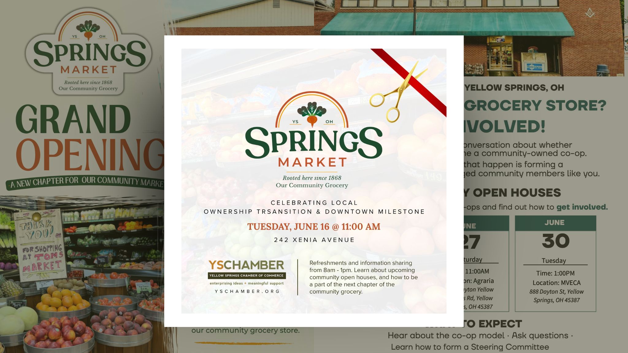 Yellow Springs Chamber of Commerce to Celebrate Springs Market Milestone with Ribbon Cutting Ceremony
