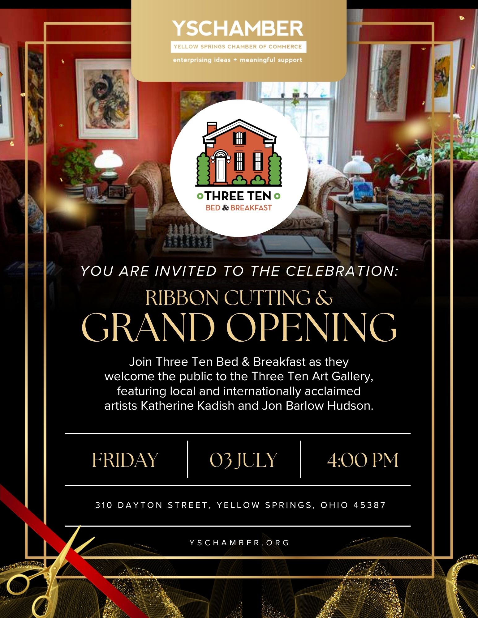 Grand Opening & Ribbon Cutting: Three Ten Art Gallery